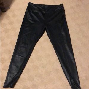 Faux leather leggings